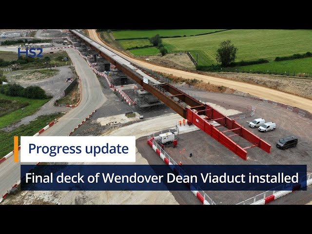 HS2 completes epic 8 month Wendover Dean Viaduct deck slide