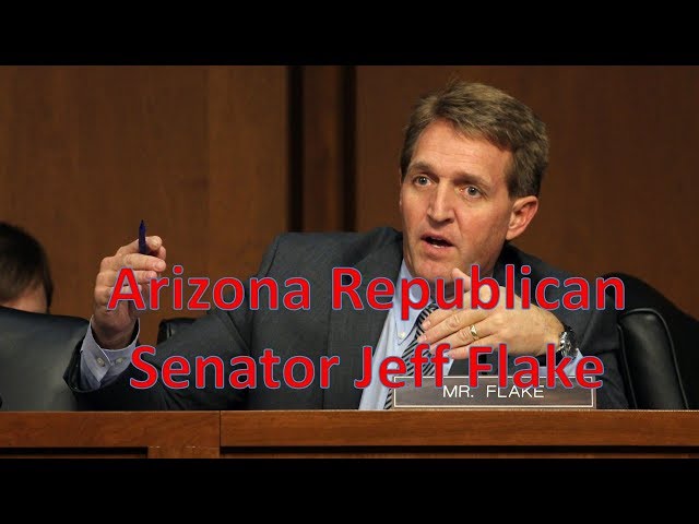 Arizona Republican Senator Jeff Flake | Senator Jeff Flake, a Trump Critic - News 247