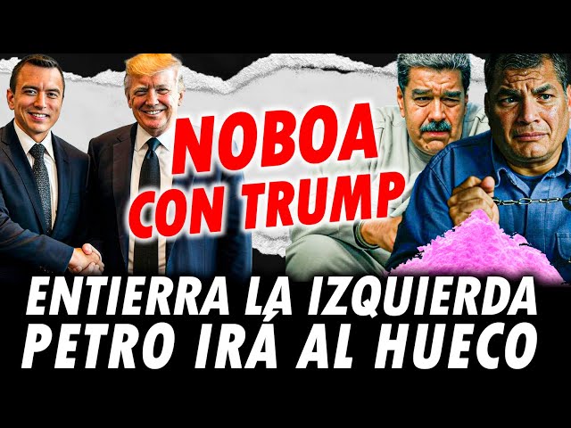 DANIEL NOBOA PRESIDENTE DE ECUADOR ELECCIONES l CORREA Y LUISA GONZALEZ con miedo l Trump Bayly