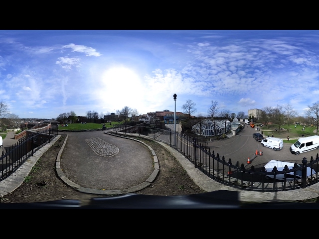 Sunny 360 video of Castle Gardens Norwich...