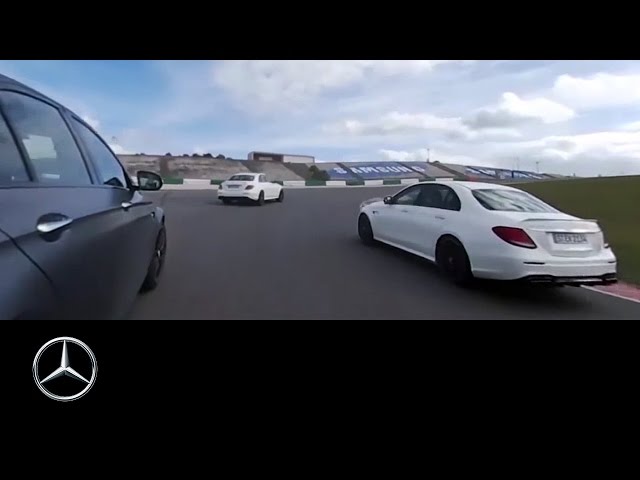 360° race video of the Mercedes-AMG E 63 S 4MATIC+ – Mercedes-Benz original.