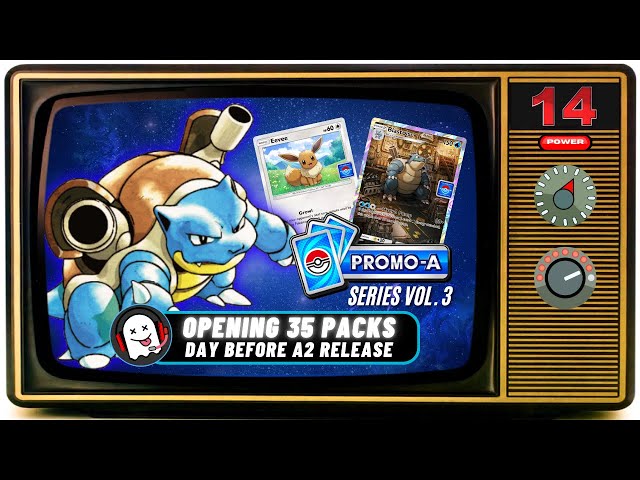 Opened 35 Blastoise Promo Packs | Pokemon Pocket