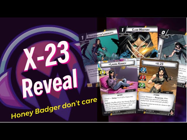 Marvel Champions | X-23 | Reveal | Campaign | X-Men | X-Force | Hero Pack | Preview | X23 | X 23