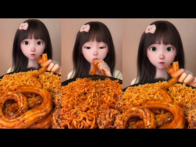 chinese spicy 🥵🌶️ silly sos noddles🍜 eating challenge🍴🍽️ lets try  in the best🤤 feeling  for ever  🤤