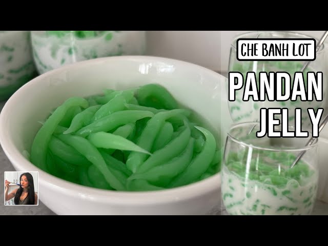 💚 Pandan Jelly Recipe for Che Banh Lot / Cendol Vietnamese Dessert | Rack of Lam