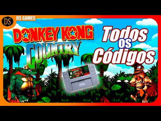 Como fazer todos os códigos de Donkey Kong Country Snes #dk1 #snes #donkeykongcountry #codigossnes