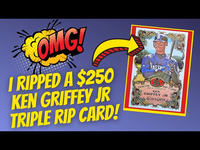 😲I Ripped A $250 Ken Griffey Jr. Triple Rip Card! 3 Amazing HOF Cards Inside! 😲