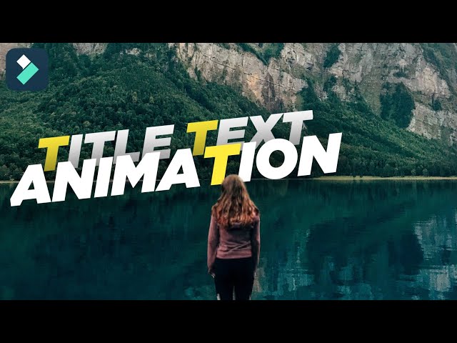 SIMPLE TITLE TEXT ANIMATION | FILMORA | TEXT EFFECT #2