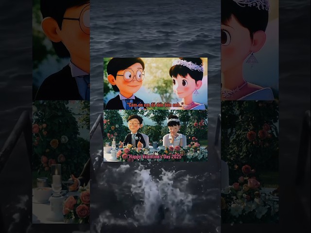 Happy Valentine's Day 2025 #doraemon #xuhuong #nobita #shizuka #shorts #valentinesday #status #fypシ゚