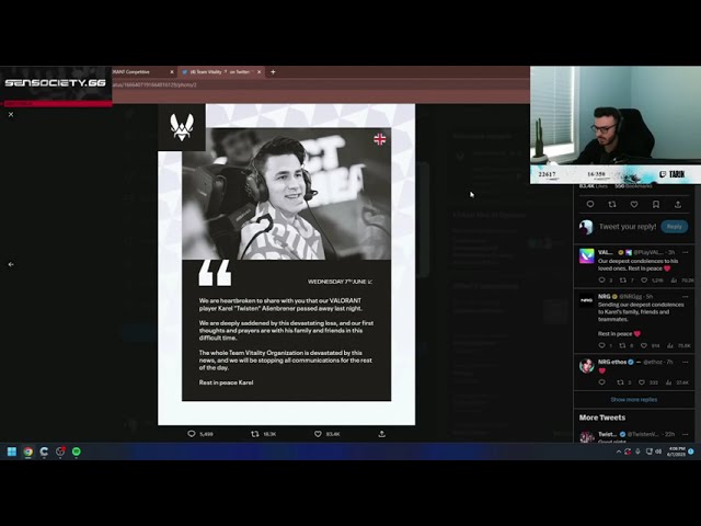 Tarik React to Twisten News #valorant #valorantnews #valorantclips