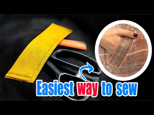 Simple pocket sewing method / pocket sewing tips and tricks / sewing training