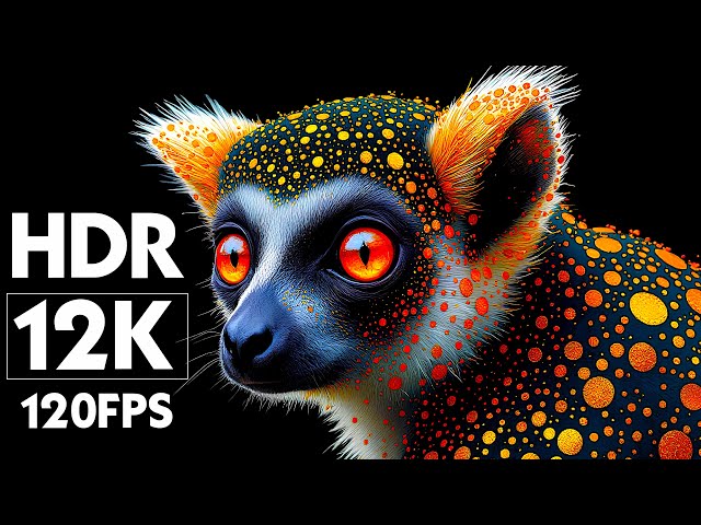 12K HDR Real Black | OLED Demo * Dolby Vision 120FPS * OLED TEST * ANIMAL