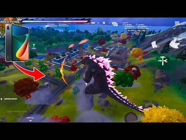 I Became *GODZILLA* in Fortnite Mobile... 120FPS!