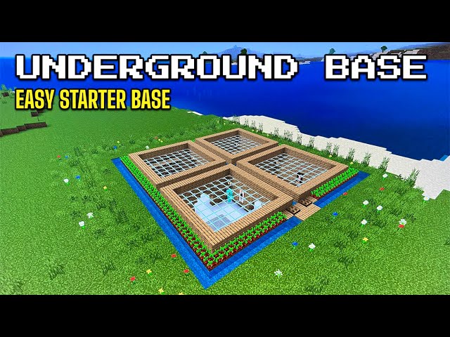 Minecraft Tutorial: How To Build A Starter Underground Base!