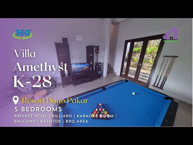 Villa Amethyst K-28 (View 360 Derajat) Dago Resort 5 BR With Private Pool, Karaoke Room and Billiard