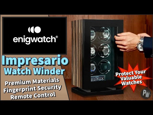 Enigwatch Impressario Watch Winder — The Best / Most Premier Watch Box — Quality & Stellar Design