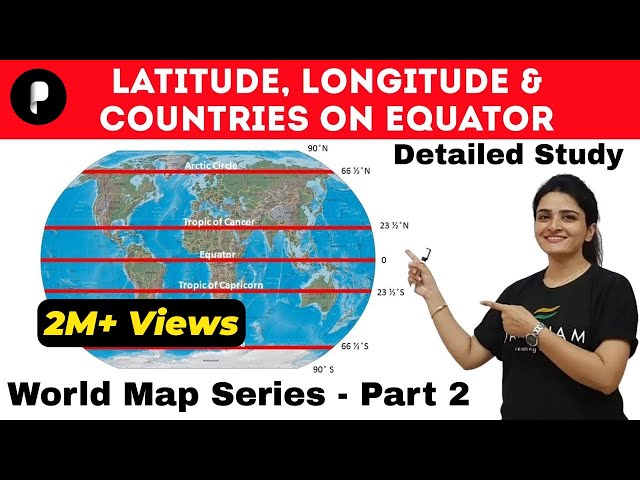 World Map: Latitude, Longitude, Countries on Equator (हिंदी में) | with Memory Techniques