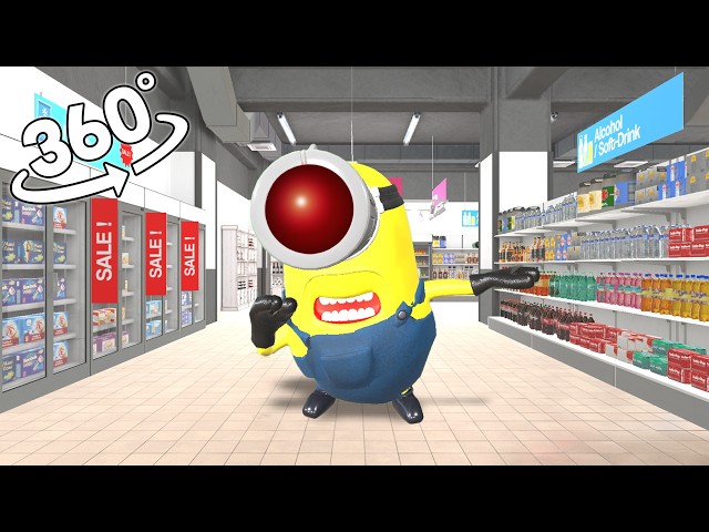 Mega Minions Mel In Supermarket! 360˚ VR