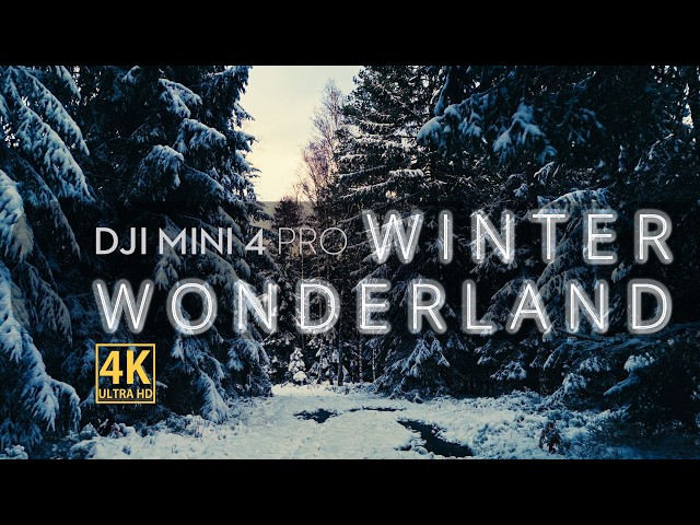 Winter Wonderland in 4K | Cinematic Drone Footage | Relaxing Nature with Calm Music