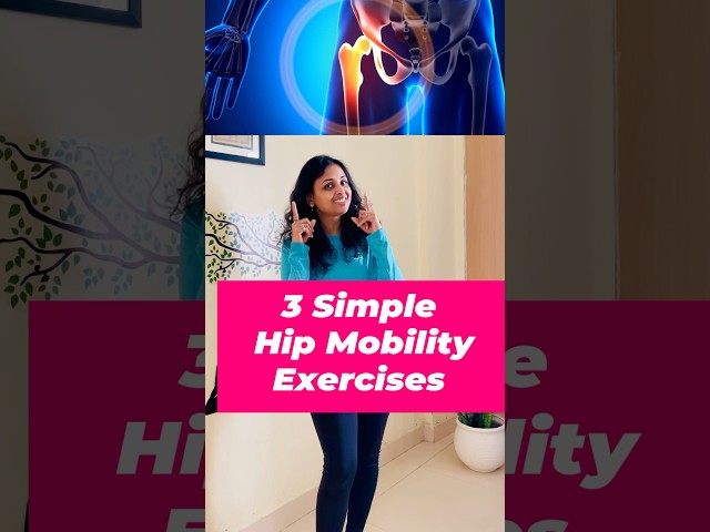 3 Simple Hip Mobility Exercises! #shorts #trending #viralshorts #youtubeshorts #ytshorts