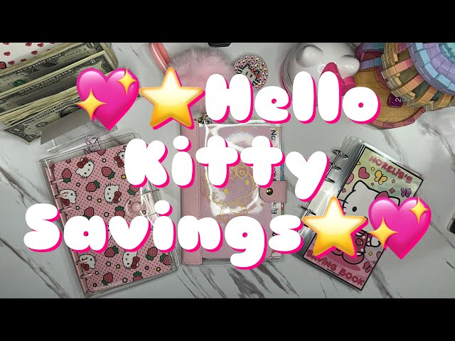 💖⭐️Hello Kitty Savings⭐️💖 #hellokitty #savingmoney #savingschallenges #cashstuffing