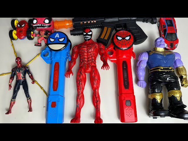 31 minute satisfying Spider Man series toy unboxing, Marvel hero characters, sound and light toys