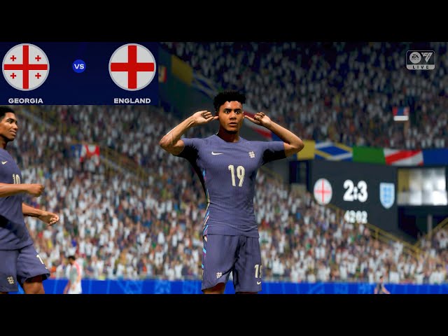 FC 24_ Georgia vs. England - EURO 2024 Semi Finals Full Match at BVB Stadion Dortmund | PS5™ [4K60]