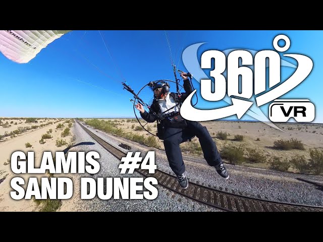 Glamis Sand Dunes - Flight 4 - 360 VR - Powered Paragliding