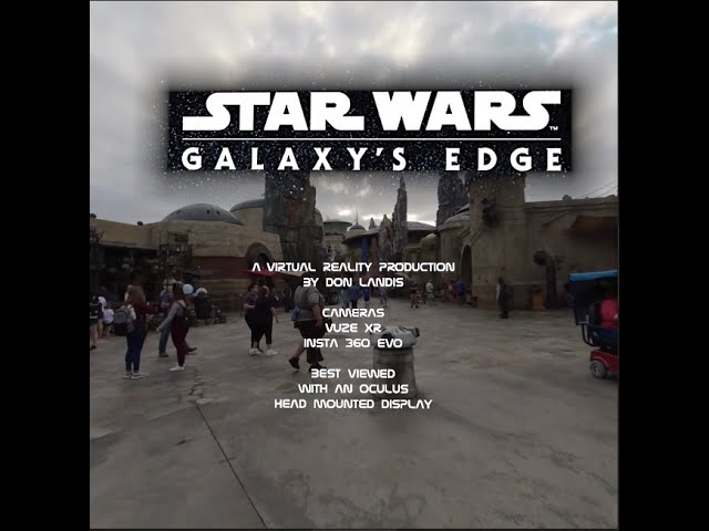 Disney Galaxy's Edge Smugler's Run 2019 in VR180 3D