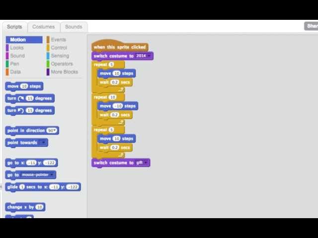 Hour of Code: Making Sprites Interactive