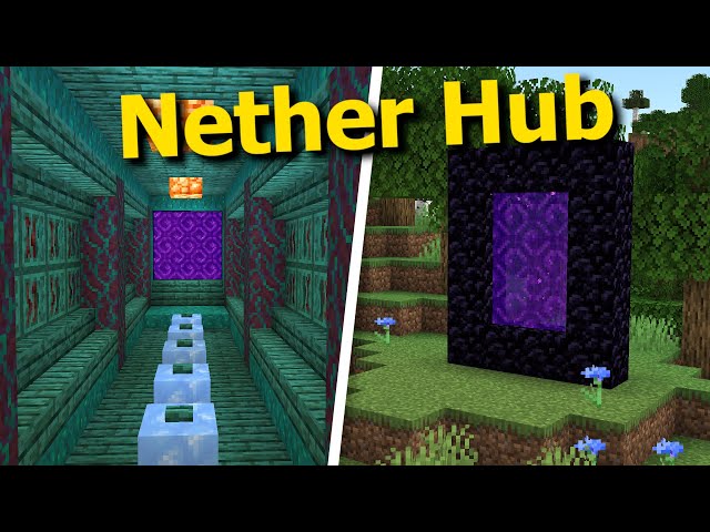 How to Link Portals and Build a Nether Hub in Minecraft - Guide