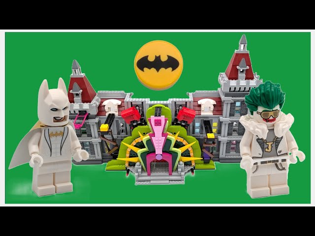 The Joker Manor - LEGO Set Build Part 3 - upper roof details and swimming pool