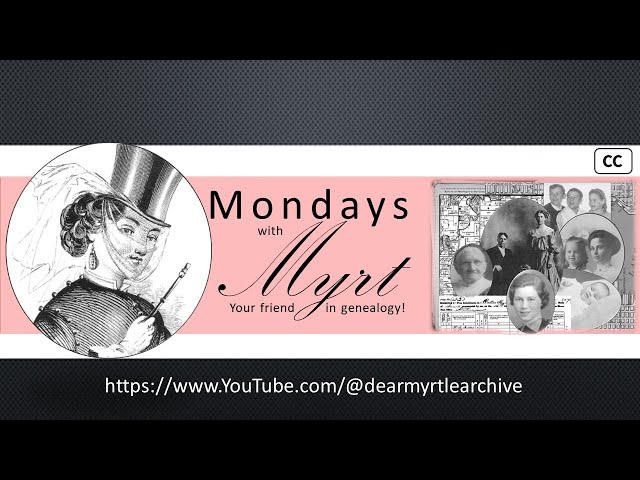 Mondays with Myrt - 20 Jan 2025