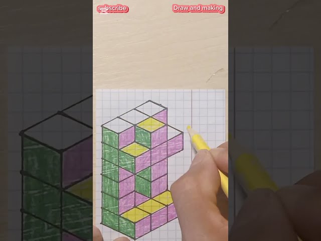 How to draw 3d geometric shapes geometric drawing geometric design geometric illusion shapes