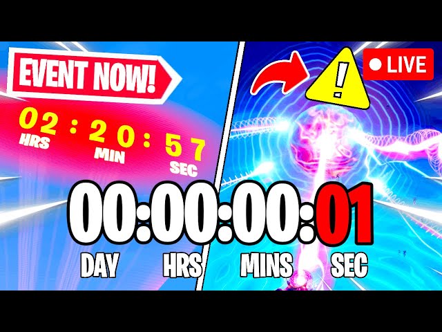 FORTNITE EVENT COUNTDOWN LIVE🔴 24/7 & In-game Event Right Now!