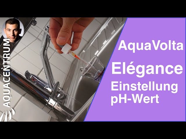 AquaVolta® Elégance | pH value setting, important! Perfekt setting of a water ionizer