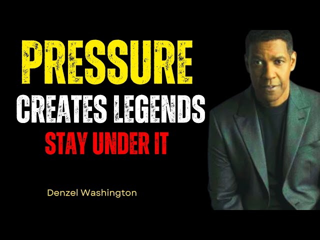 PRESSURE CREATES LEGENDS, STAY UNDER IT