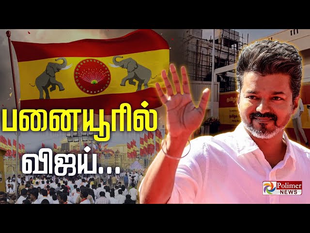 🔴LIVE: TVK Vijay | பனையூரில் விஜய் | உச்சக்கட்ட ஆலோசனை | Chennai | Panaiyur |  Polimer News