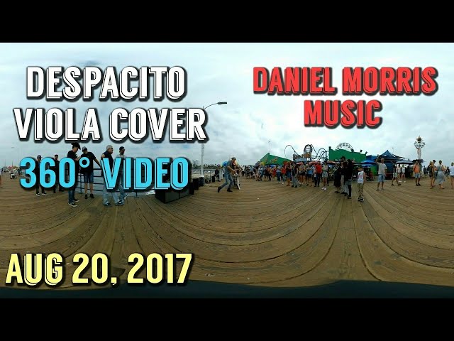 Despacito Viola Cover by Daniel Morris Music - 360 Video Santa Monica Pier