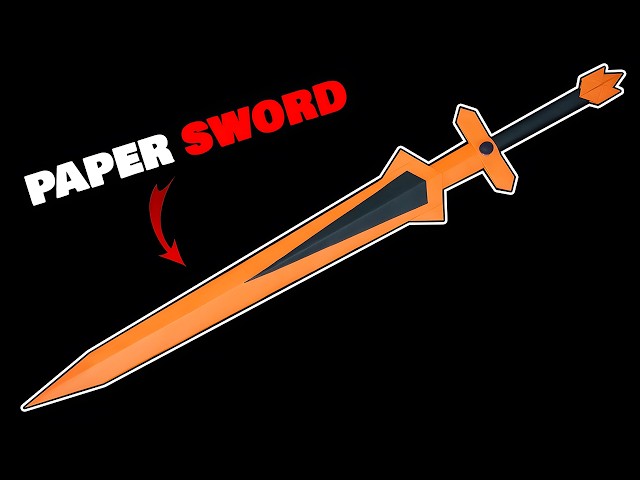 🗡️EASY ORIGAMI PAPER SWORD ⚔️ HOW TO MAKE PAPER MEDIEVAL SWORD