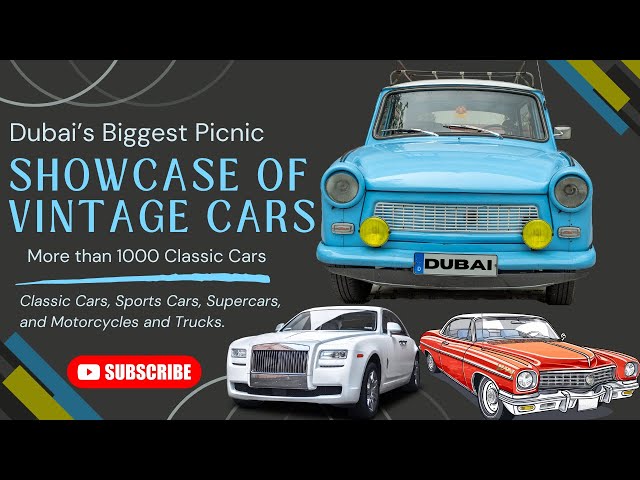 DUBAI VIBES - Showcase of Over 1000 Stunning Vintage Cars to Modern Bikes | துபாய் விண்டேஜ் கார் ஷோ