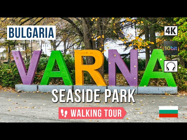 Varna Seaside Park: Stunning Summer Walk by the Black Sea 🚶‍♂️4К 🎧