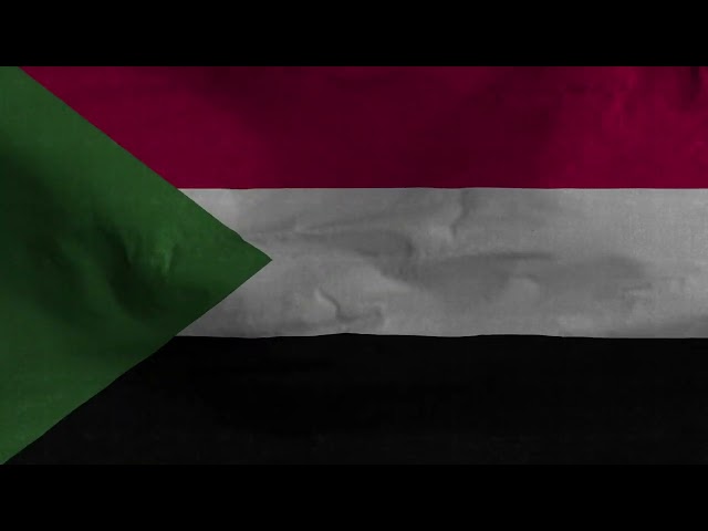 Sudan Flag Loop Background 4K