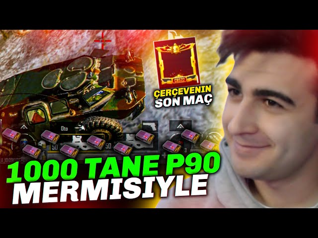 1000 TANE P90 MERMİSİYLE OYNADIM! FATİH LİGİ ÇERÇEVESİNİ ALDIM! PUBG Mobile