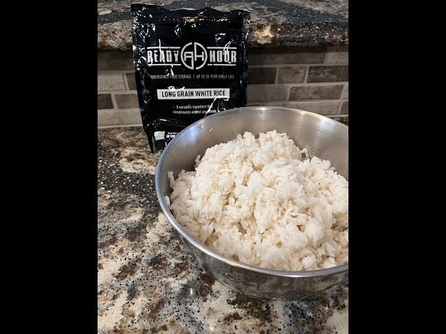 My Patriot Supply Ready Hour-Taste Test- White Rice