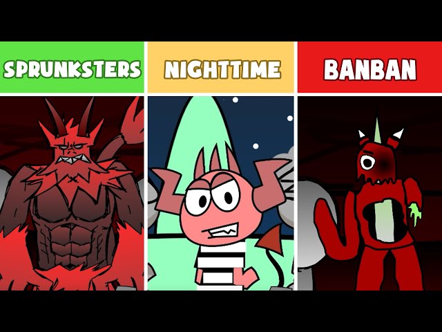 Incredibox : Sprunksters Vs. Sprunksters Night Time Vs. Garten Of Banban |Special Version|(NEW MOD)