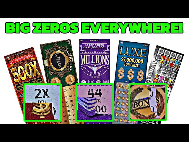 BIG ZEROS EVERYWHERE! I Tested FIVE DIFFERENT $50 Texas Lottery Tickets and WON!