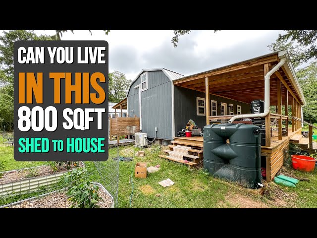 Can You Live in an 800 sqft Shed to House Conversion? {TWO LOFTS}