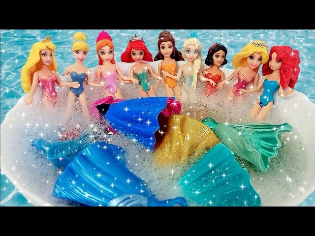 12 Minutes Satisfying with Unboxing Cute Disney Princess Dolls set Toys, ASMR Review Toys Disney