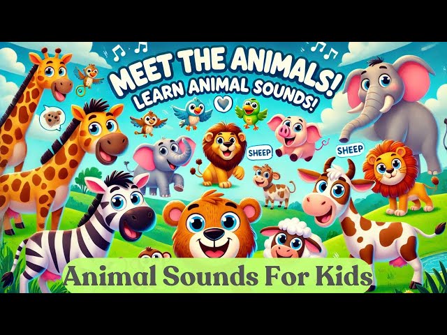 Fun & Interactive Animal Sounds Song for Kids | Learn & Move!